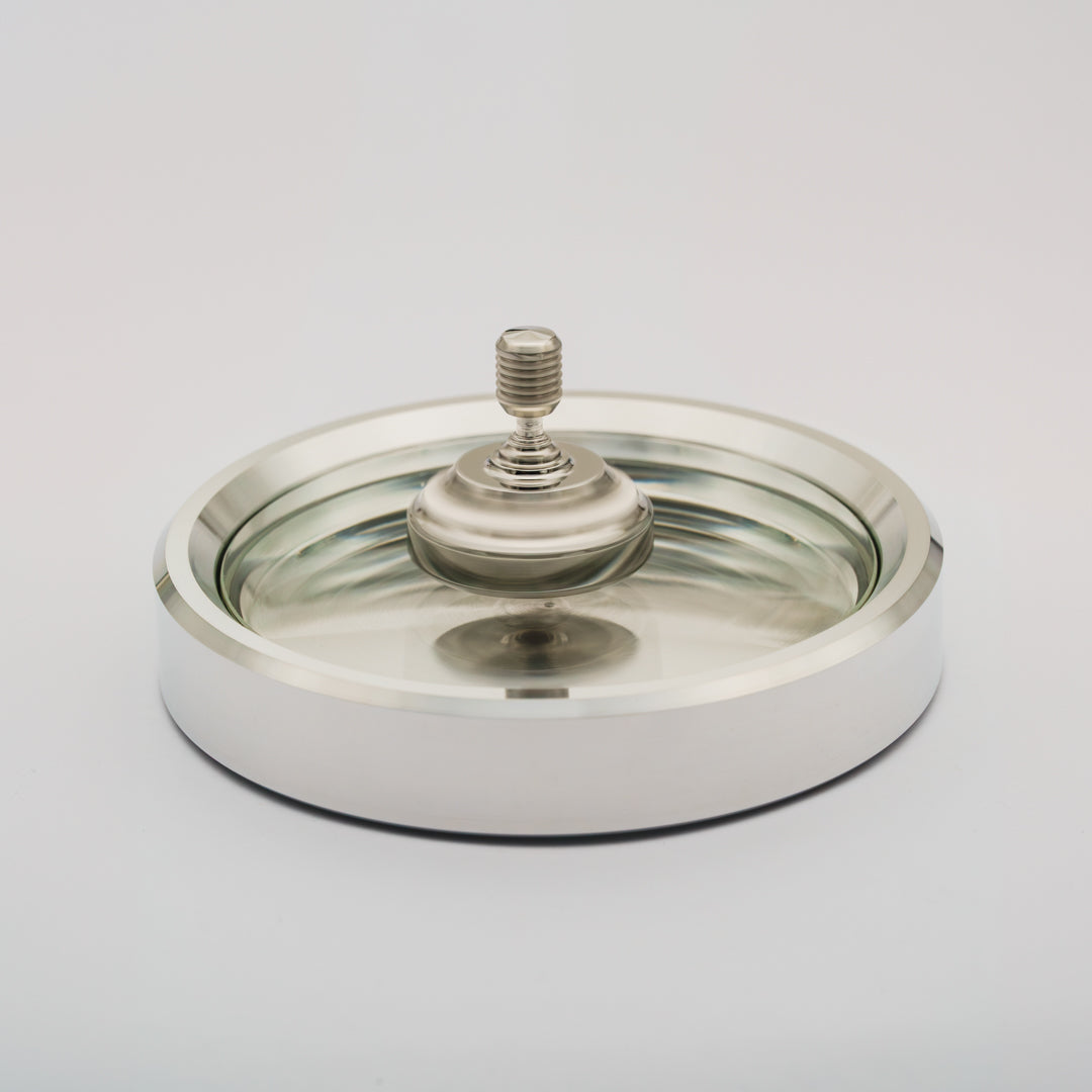 Vorso Whirling Dervish Spinning Top - Stainless Steel